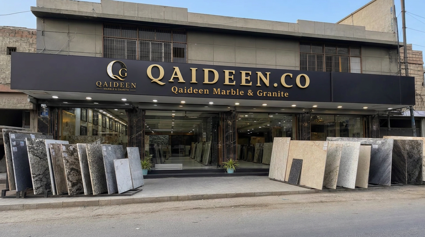 QAIDEEN.CO premium marble showroom